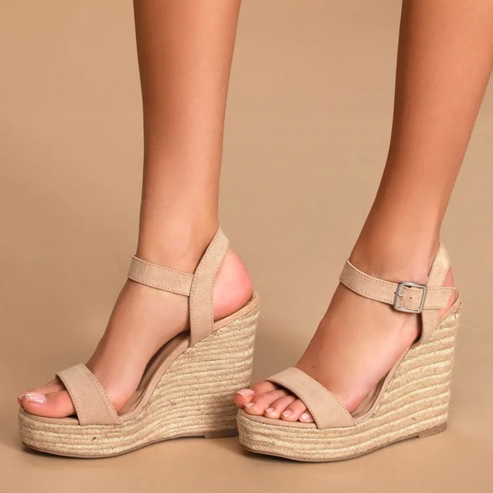 Tan wedges